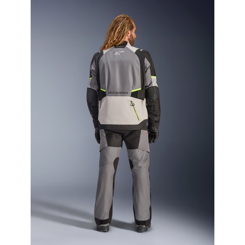 Мотоциклетно яке Alpinestars Andes V4 Drystar, тъмносиво-светлосиво-черно-флуоресцентно жълто