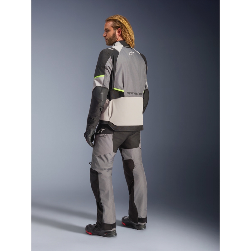 Мотоциклетно яке Alpinestars Andes V4 Drystar, тъмносиво-светлосиво-черно-флуоресцентно жълто