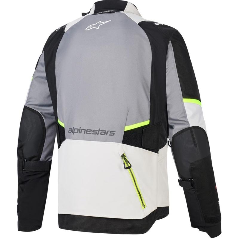Мотоциклетно яке Alpinestars Andes V4 Drystar, тъмносиво-светлосиво-черно-флуоресцентно жълто