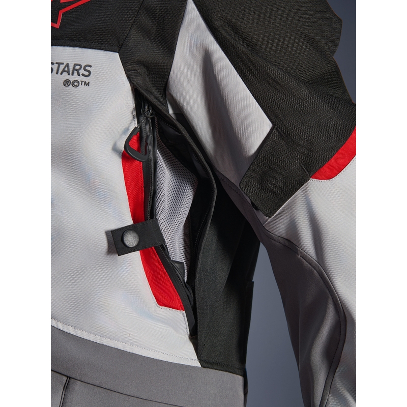 Мотоциклетно яке Alpinestars Andes V4 Drystar, тъмносиво-светлосиво-черно-червено