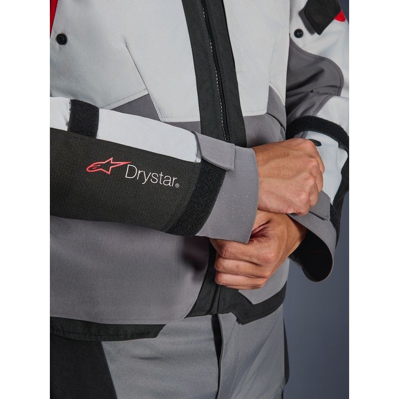 Мотоциклетно яке Alpinestars Andes V4 Drystar, тъмносиво-светлосиво-черно-червено