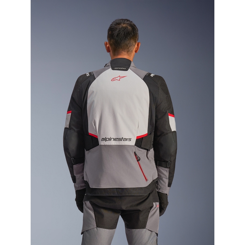 Мотоциклетно яке Alpinestars Andes V4 Drystar, тъмносиво-светлосиво-черно-червено