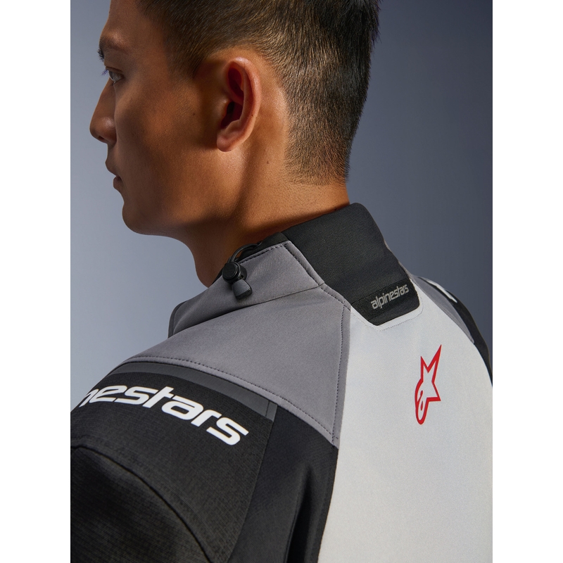Мотоциклетно яке Alpinestars Andes V4 Drystar, тъмносиво-светлосиво-черно-червено