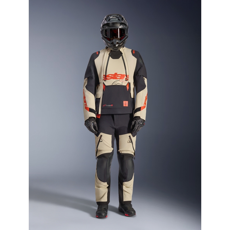 Мотоциклетно яке Alpinestars Halo PRO Drystar XF, кремаво-черно-червено