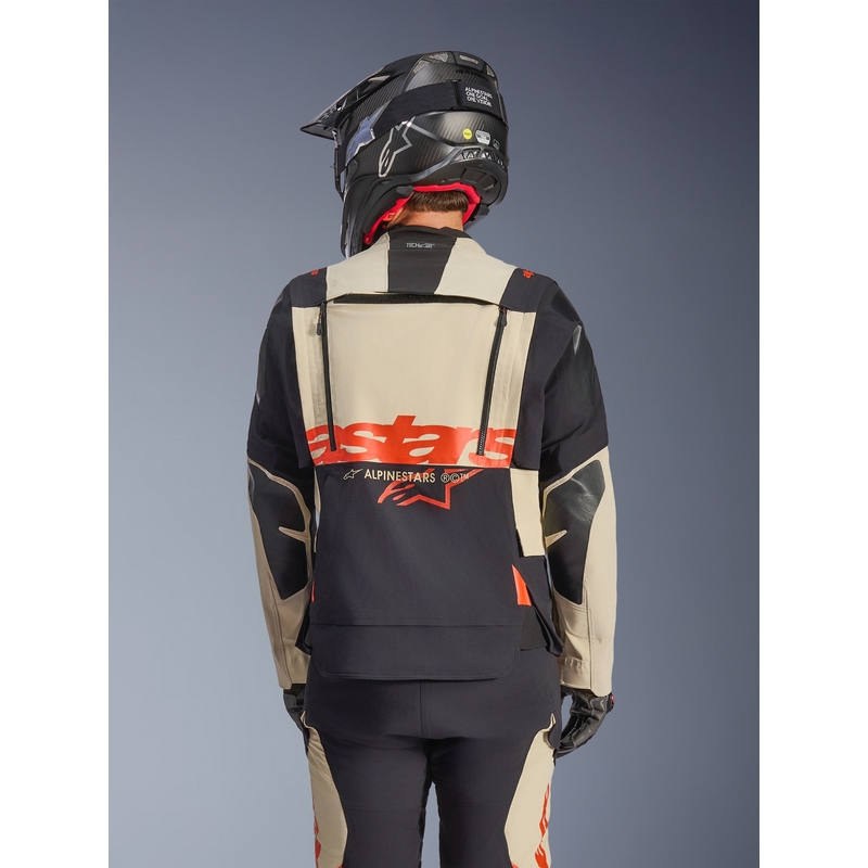 Мотоциклетно яке Alpinestars Halo PRO Drystar XF, кремаво-черно-червено