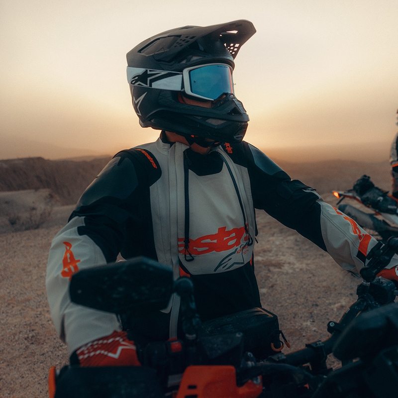 Мотоциклетно яке Alpinestars Halo PRO Drystar XF, кремаво-черно-червено