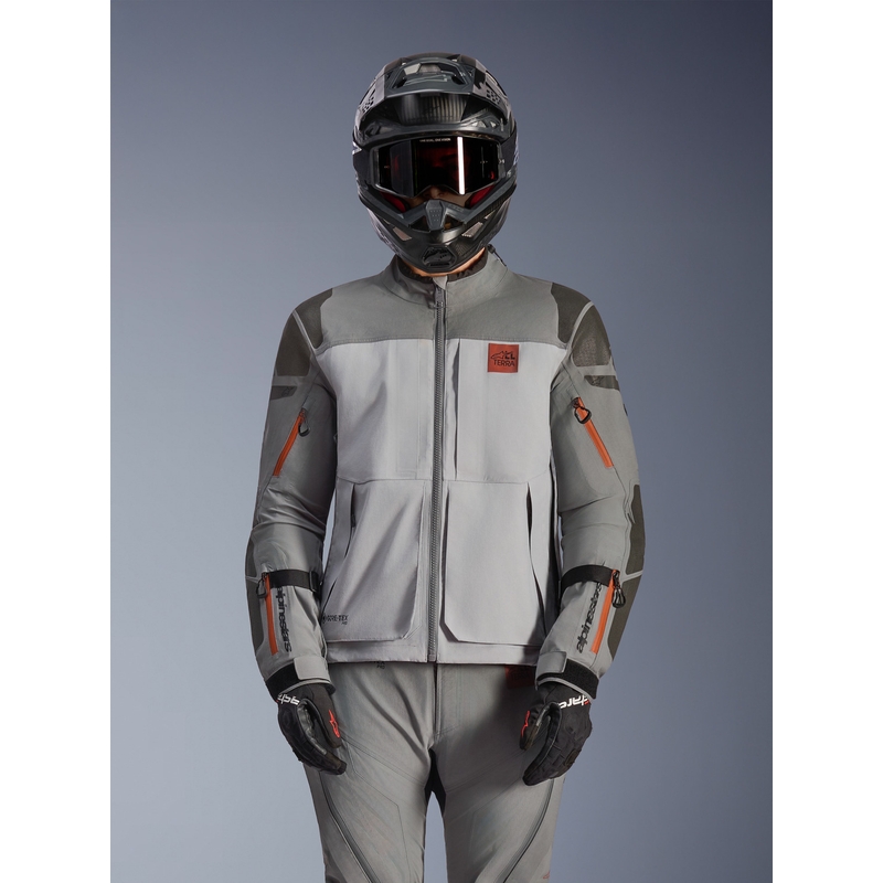Мотоциклетно яке Alpinestars Nazca 3L Gore-Tex PRO, тъмносиво-светлосиво