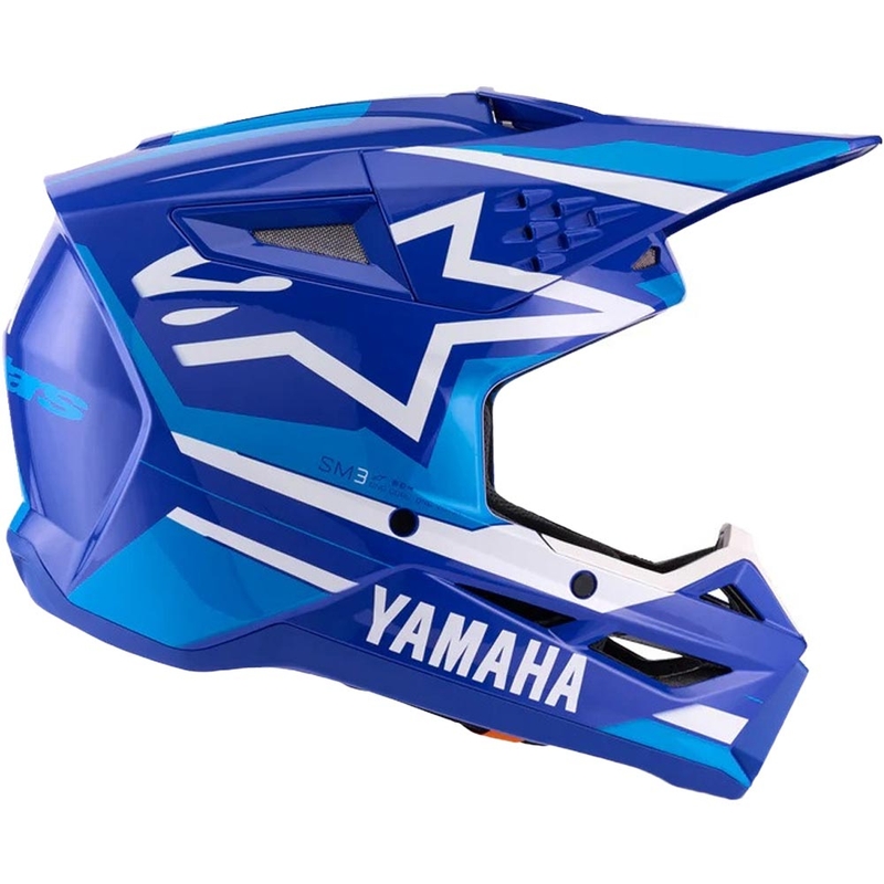 Детска мотокрос каска Alpinestars S-M3 колекция YAMAHA синьо-бяла
