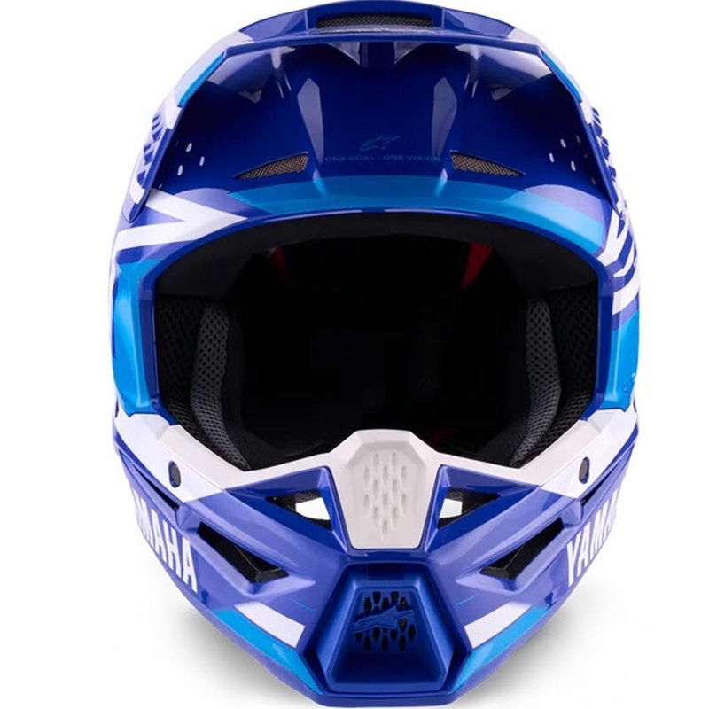 Детска мотокрос каска Alpinestars S-M3 колекция YAMAHA синьо-бяла