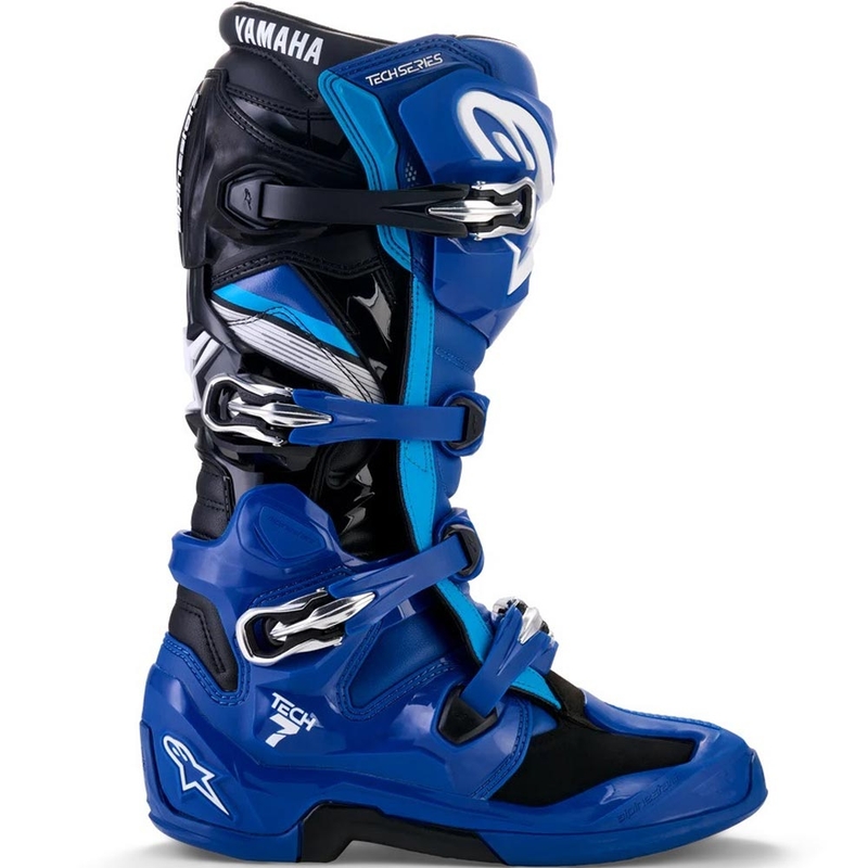 Мотокрос ботуши Alpinestars TECH 7 YAMAHA, колекция синьо-бяло-черно