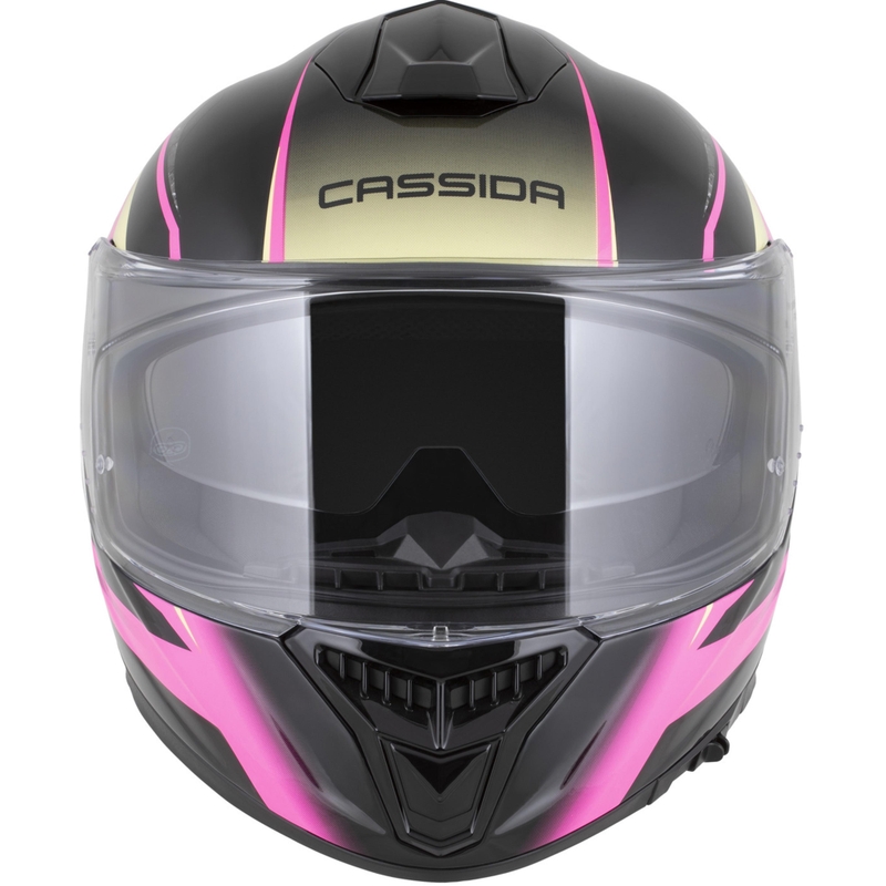 Мото каска Cassida Integral GTS 2.1 Mega, черно-розово-бяло-ванилия