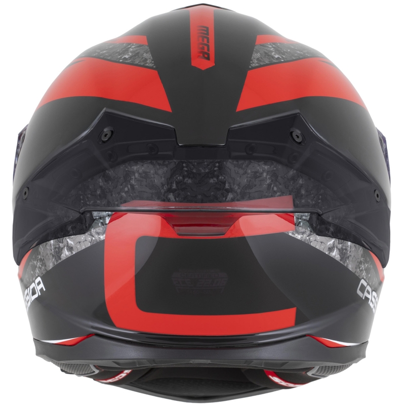 Cassida Integral GTS 2.1 Mega каска за мотоциклет с пълно лице, черно-червено-бяла