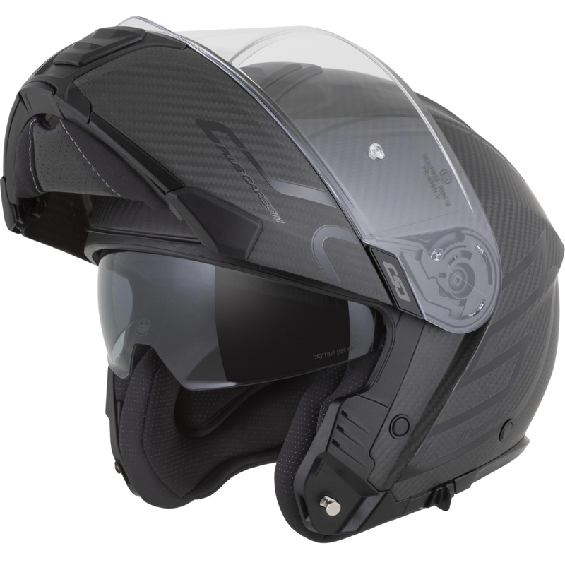 Мото каска Cassida Modulo 2.1 Plus Carbon BlackOut, матово черно