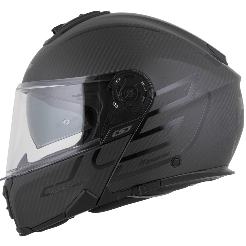 Мото каска Cassida Modulo 2.1 Plus Carbon BlackOut, матово черно