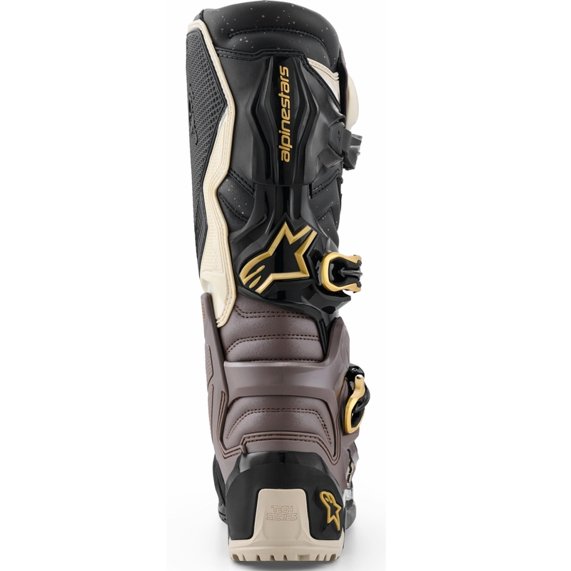 Мотоциклетни ботуши Alpinestars TECH 7 Enduro Drystar, черно-тъмносиво-златни