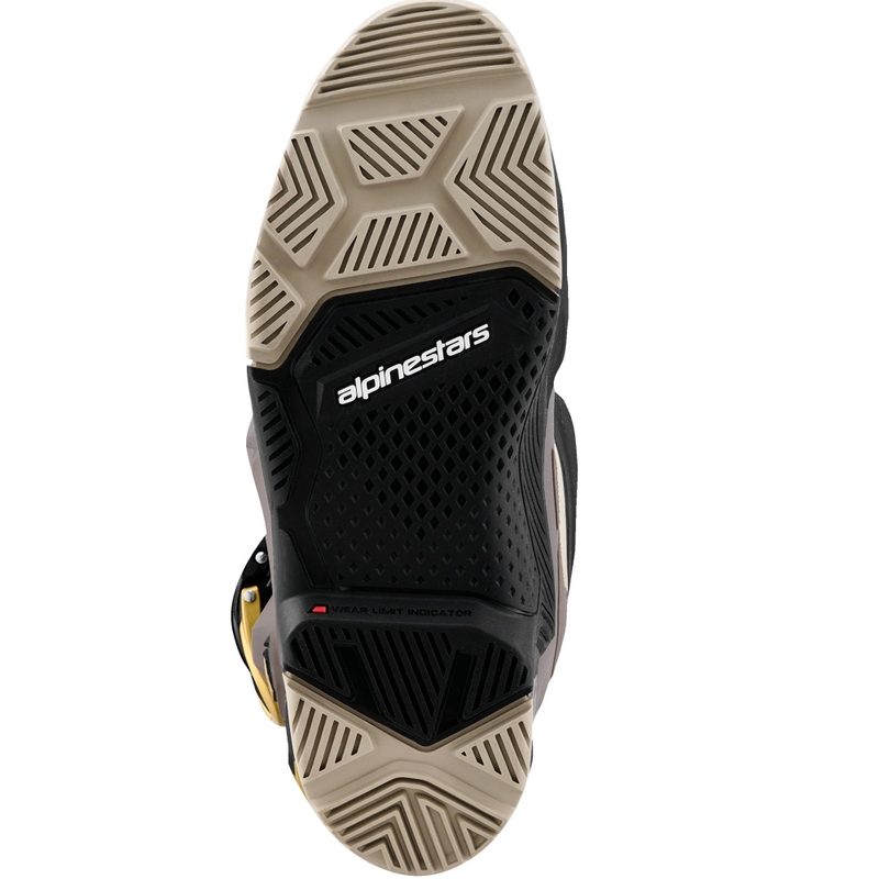 Мотоциклетни ботуши Alpinestars TECH 7 Enduro Drystar, черно-тъмносиво-златни