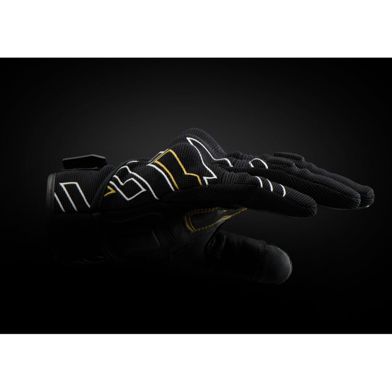 Дамски мотоциклетни ръкавици Furygan Jet Neon D3O® Evo, черно-златисти