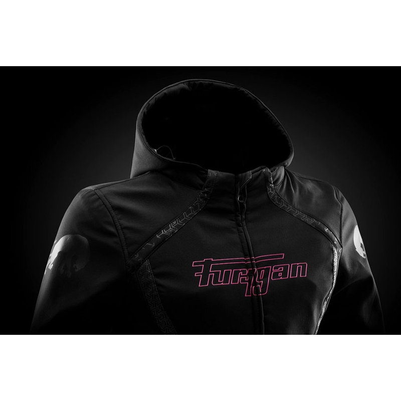 Дамско мотоциклетно яке Furygan Skye, черно-розово