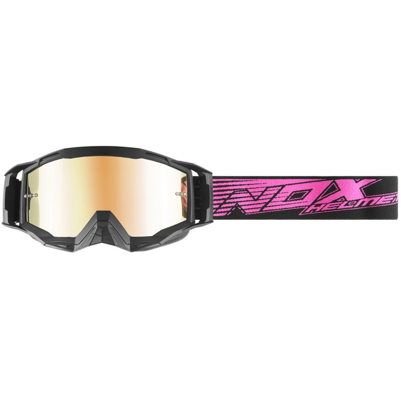 Мотокрос очила NOX Spectre черно-розови