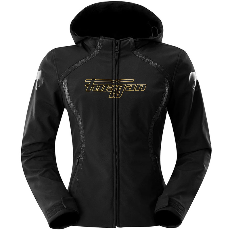 Дамско мотоциклетно яке Furygan Skye, черно-златистo