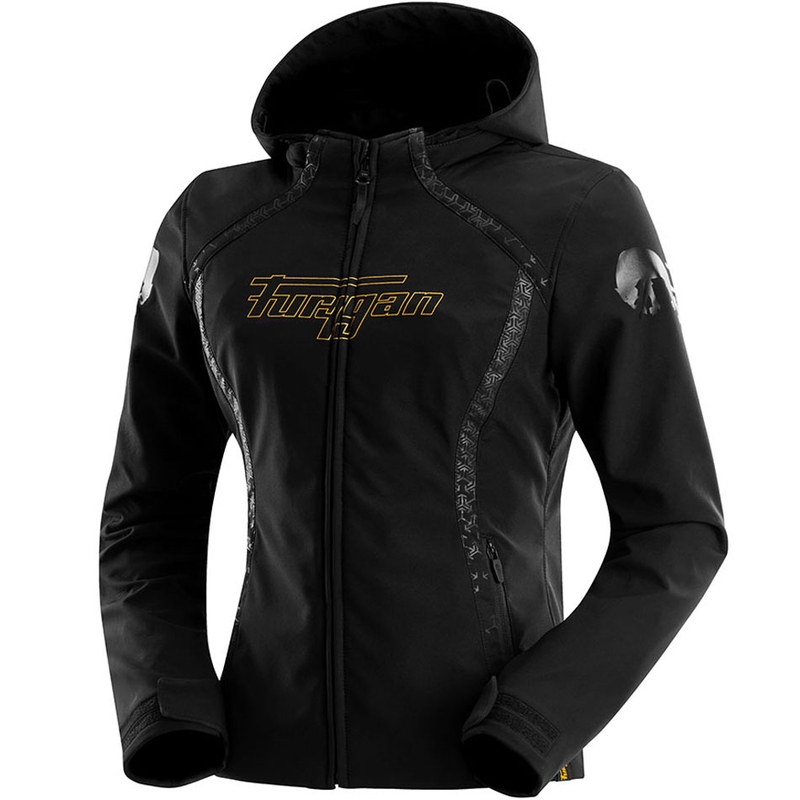 Дамско мотоциклетно яке Furygan Skye, черно-златистo