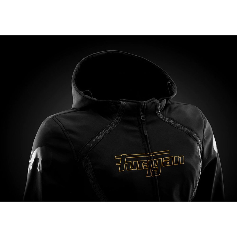 Дамско мотоциклетно яке Furygan Skye, черно-златистo