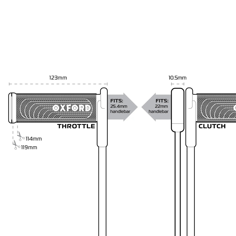 Oxford HotGrips Advanced Integrated Sport отопляеми ръкохватки черни