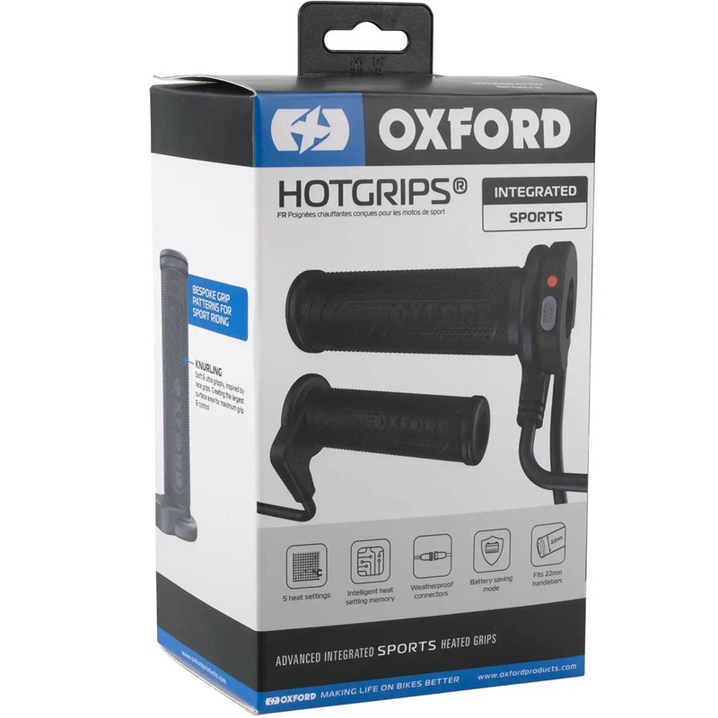 Oxford HotGrips Advanced Integrated Sport отопляеми ръкохватки черни