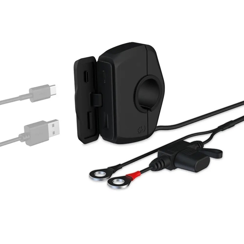Тънък Oxford USB-C и USB-A порт, черен