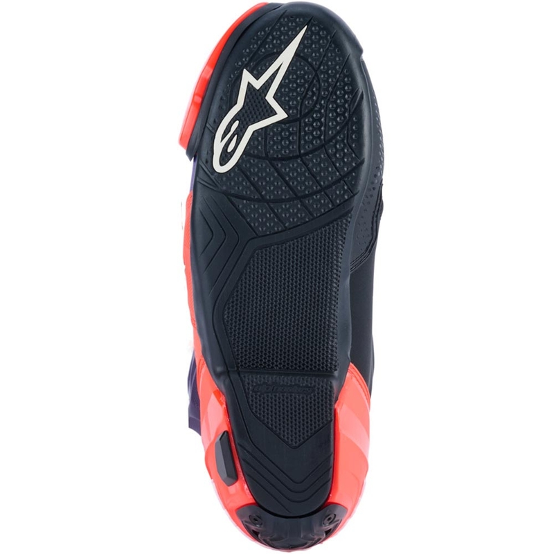 Мотоциклетни ботуши Alpinestars Supertech R Vented Flyte, лимитирана серия, Jorge Martin, лилаво-червено-черно