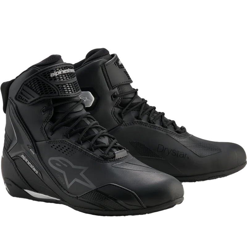 Дамски мотоциклетни ботуши Alpinestars Stella Faster-4 Drystar, черно-сребристи