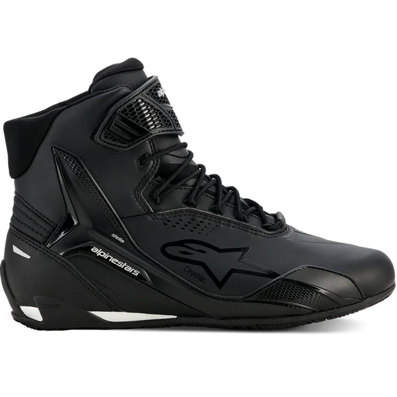 Дамски мотоциклетни ботуши Alpinestars Stella Faster-4 Drystar, черно-сребристи