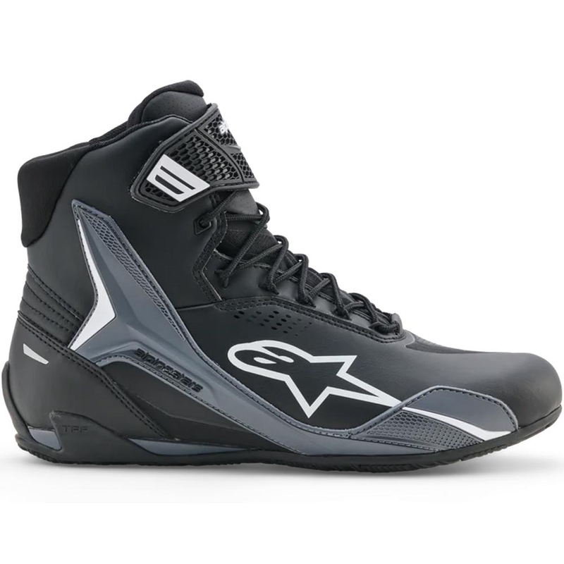 Мотоциклетни ботуши Alpinestars Faster-4 Drystar черно-тъмносиво-бели