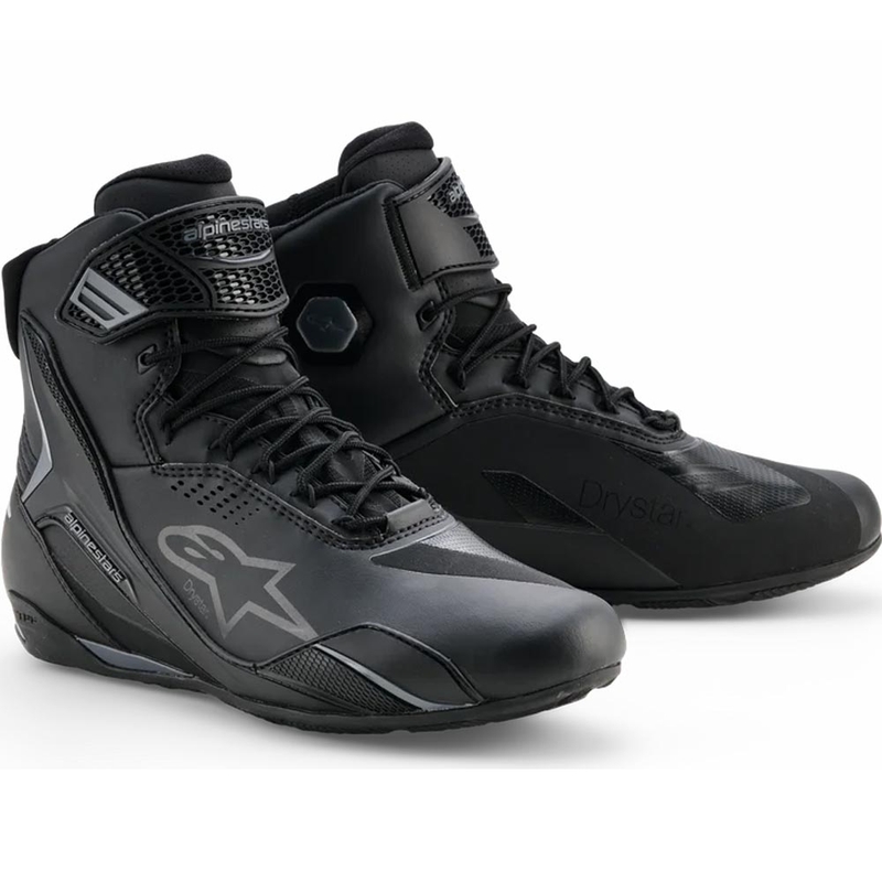 Мотоциклетни ботуши Alpinestars Faster-4 Drystar черно-тъмносиви