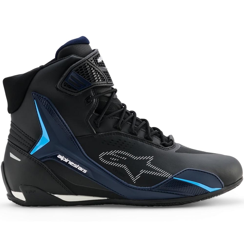 Мотоциклетни ботуши Alpinestars Faster-4 Drystar черно-синьо-бели