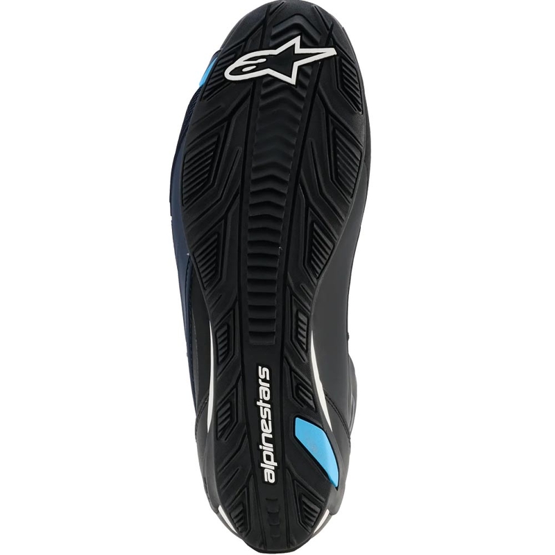 Мотоциклетни ботуши Alpinestars Faster-4 Drystar черно-синьо-бели
