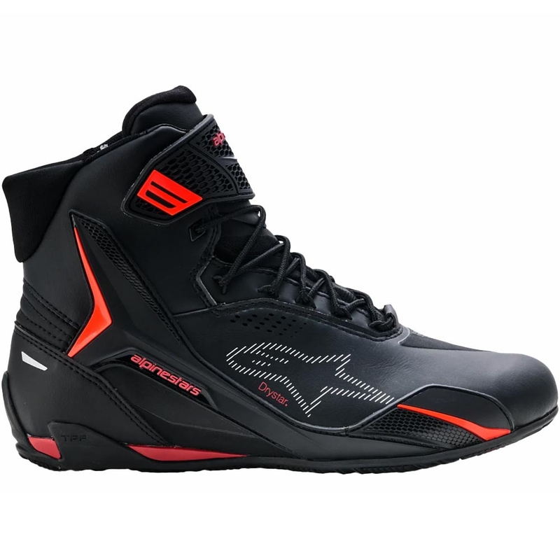 Мотоциклетни ботуши Alpinestars Faster-4 Drystar черно-флуоресцентно червено