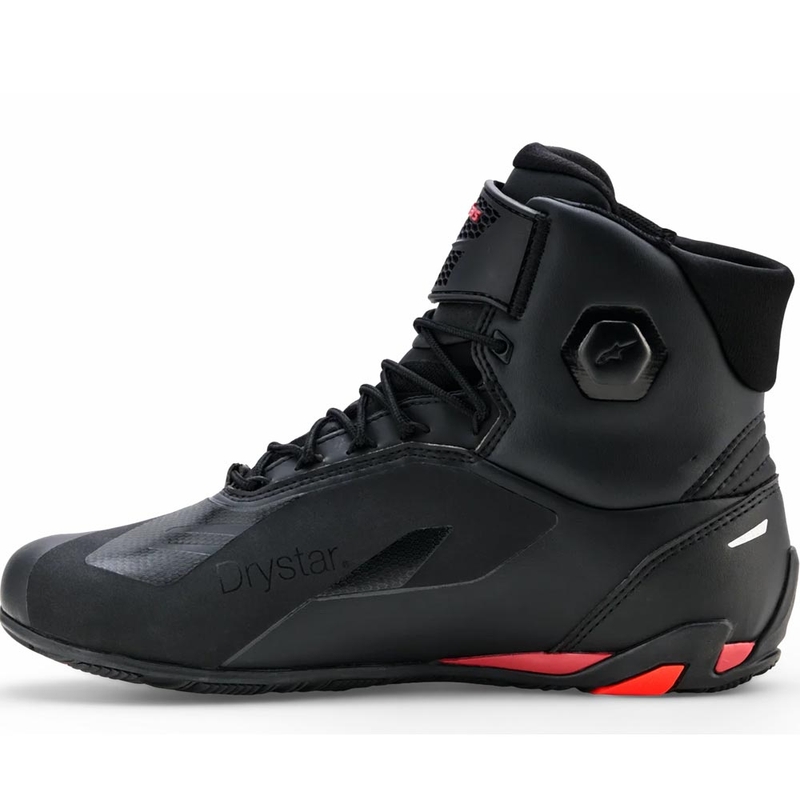 Мотоциклетни ботуши Alpinestars Faster-4 Drystar черно-флуоресцентно червено