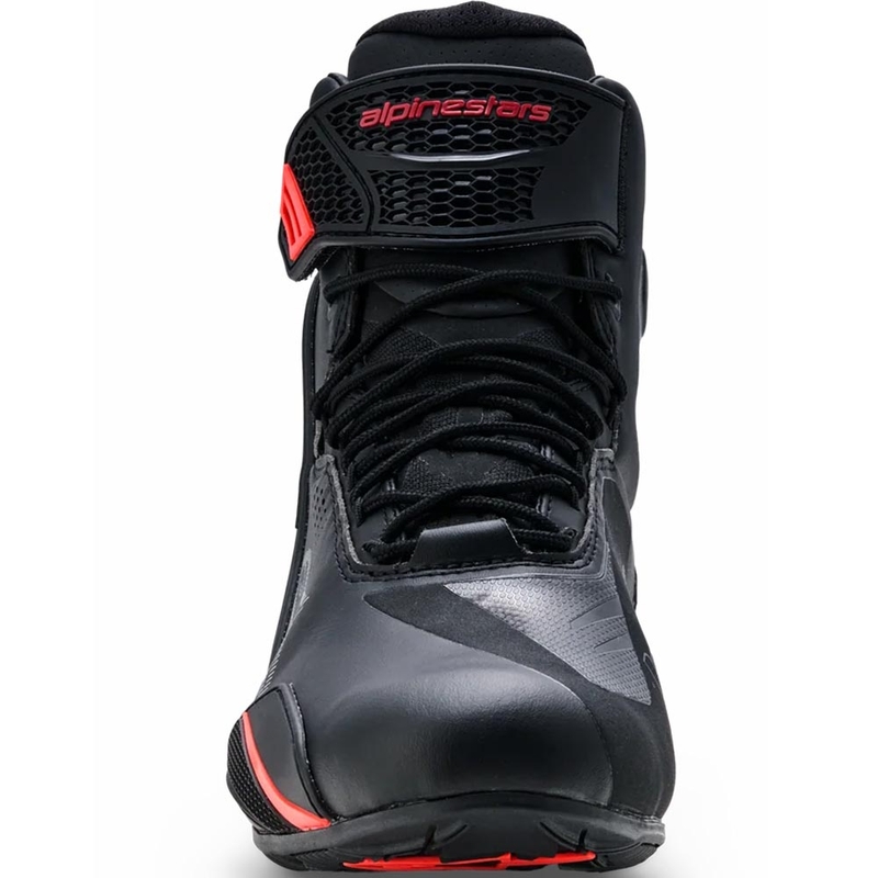 Мотоциклетни ботуши Alpinestars Faster-4 Drystar черно-флуоресцентно червено