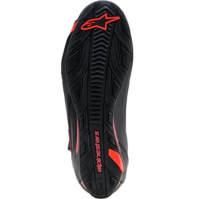 Мотоциклетни ботуши Alpinestars Faster-4 Drystar черно-флуоресцентно червено