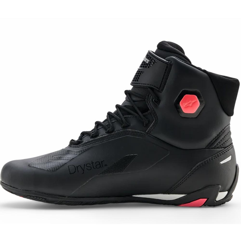 Дамски мотоциклетни ботуши Alpinestars Stella Faster-4 Drystar, черно-сиво-червено