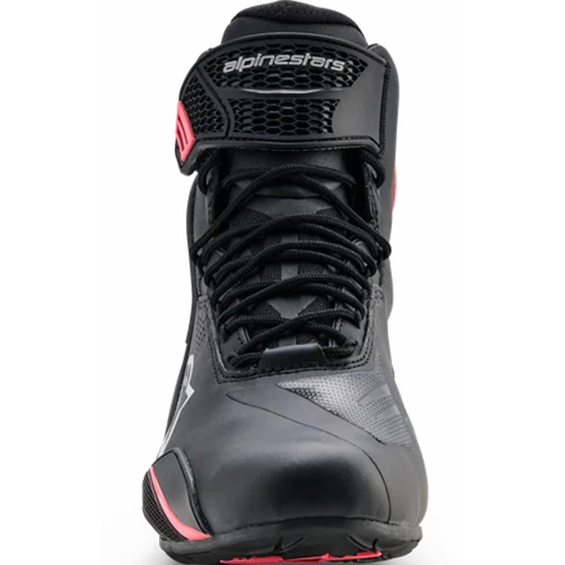 Дамски мотоциклетни ботуши Alpinestars Stella Faster-4 Drystar, черно-сиво-червено