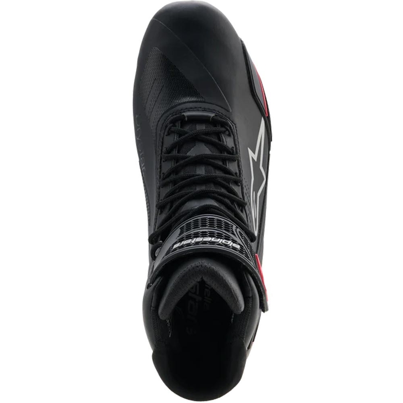 Дамски мотоциклетни ботуши Alpinestars Stella Faster-4 Drystar, черно-сиво-червено
