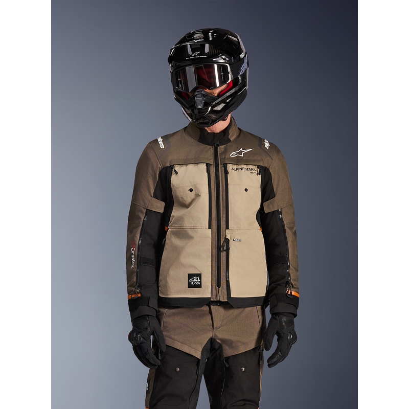 Мотоциклетно яке Alpinestars Cusco Drystar, кафяво-черно