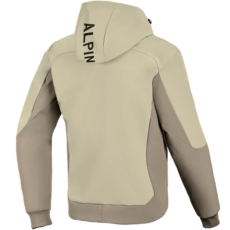 Alpinestars Radium Tech Hoodie пясъчно кафяв мотоциклетен суитшърт