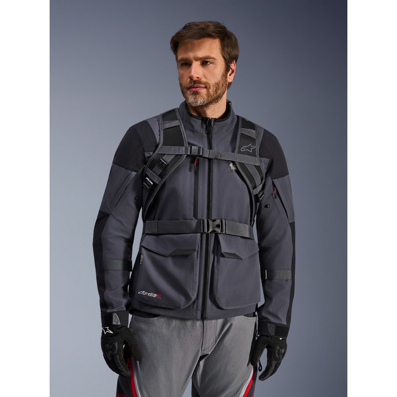 Раница за мотоциклет Alpinestars AT-15, черно-сива, 15 л