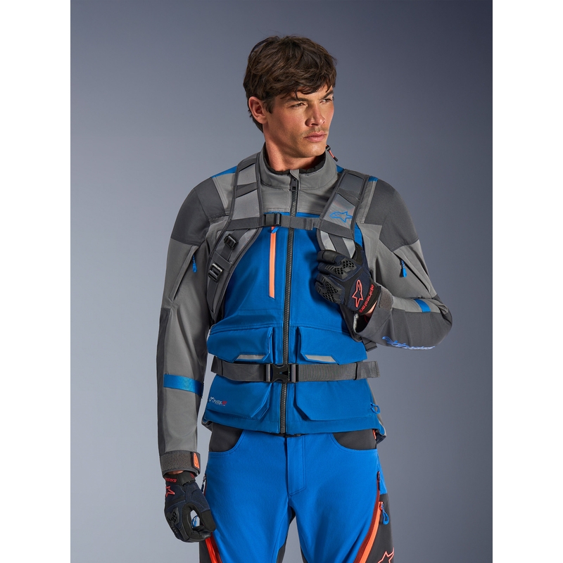 Раница за мотоциклет Alpinestars AT-15, тъмносиво-синьо, 15 л