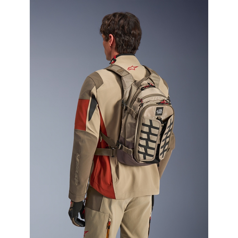 Раница за мотоциклет Alpinestars AT-15, пясъчно-оранжева, 15 л