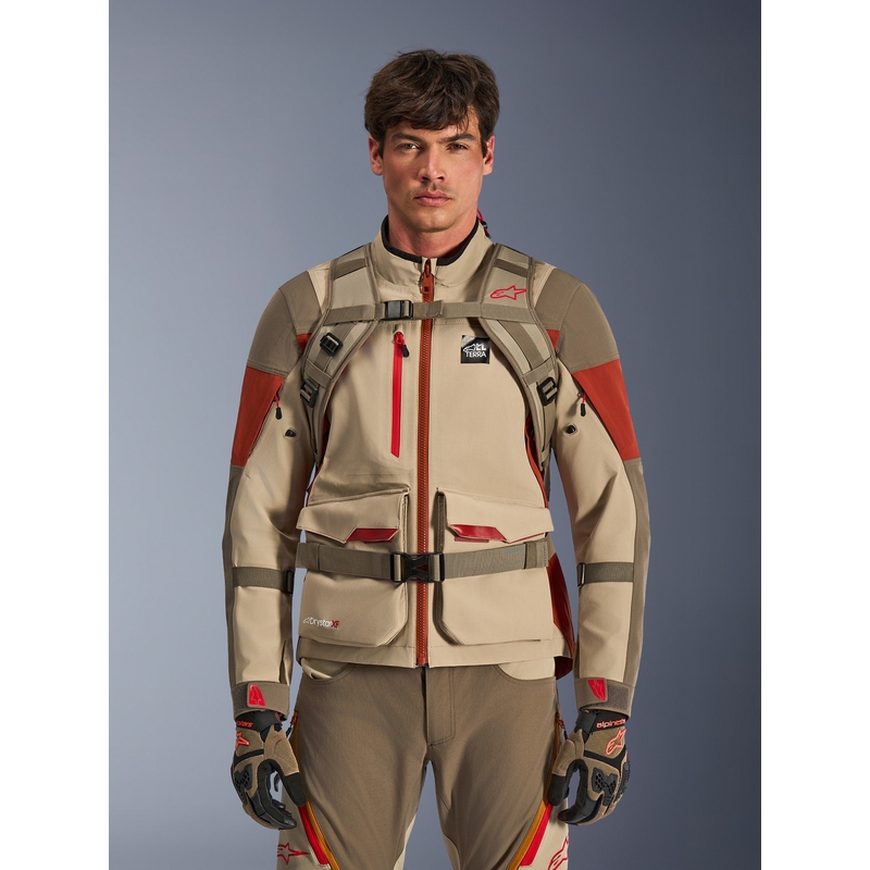 Раница за мотоциклет Alpinestars AT-15, пясъчно-оранжева, 15 л