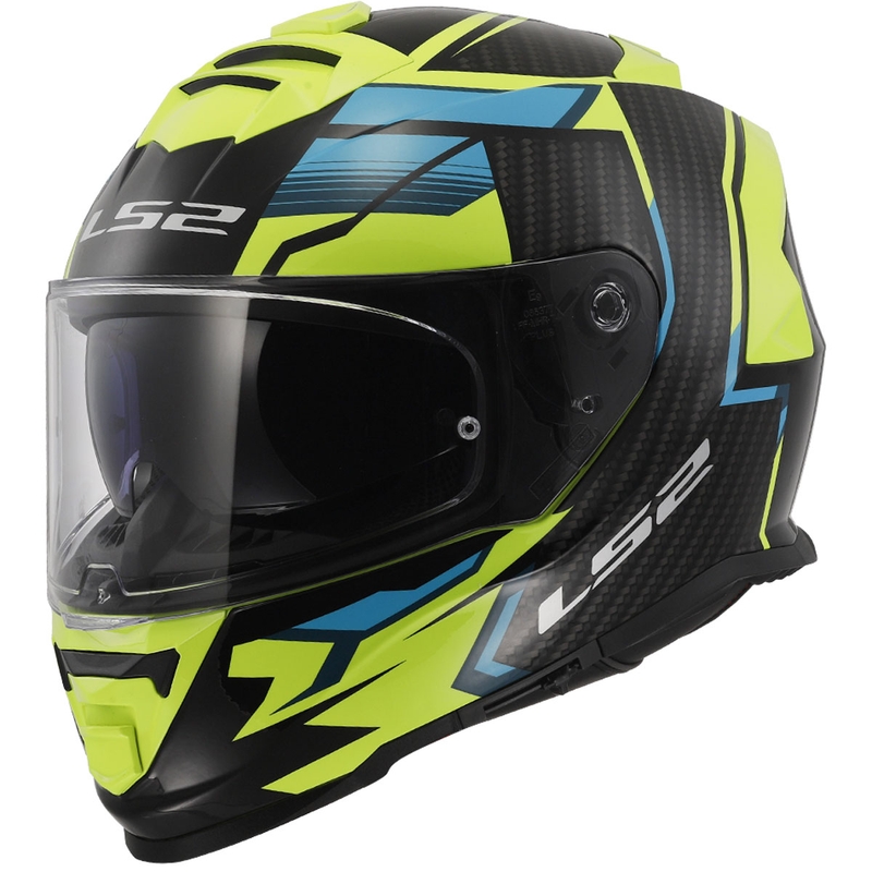 LS2 FF800 Storm II Tracker черно-флуорово жълта интегрална мотоциклетна каска